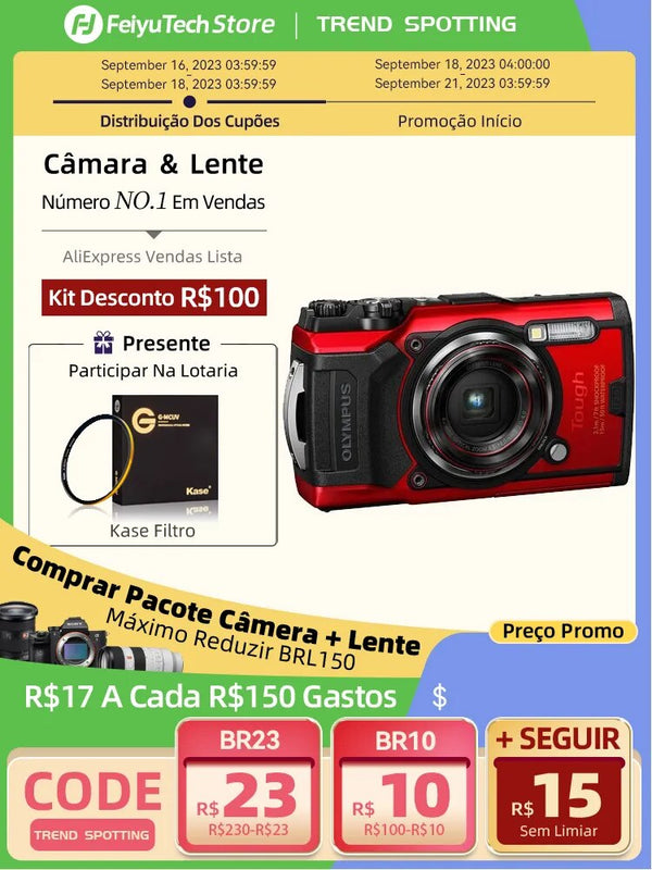 Olympus resistente TG-7 câmera de ação digital à prova d50 água 50 pés f2.0 lente 8x zoom 4k 120fps volta iluminado cmos