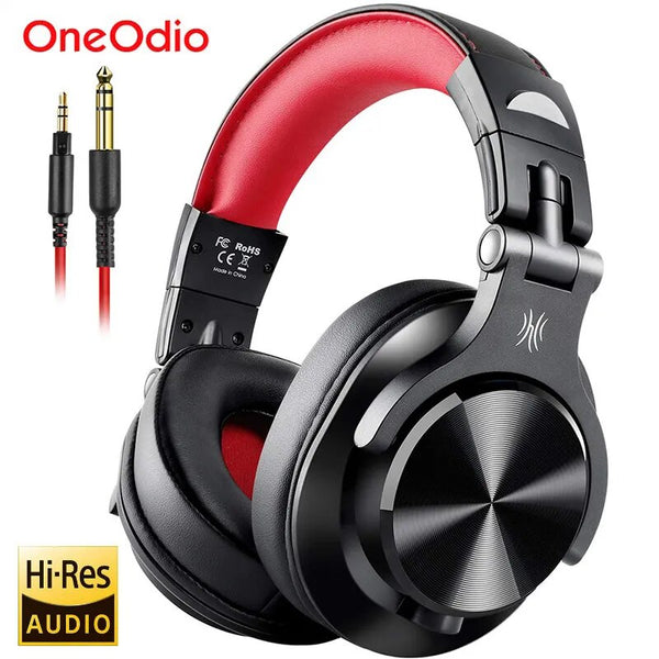 Oneodio-A71 Wired Over Ear Headphone com microfone, Studio DJ Headphones, Professional Gravação Monitor e Mixing Headset para Gaming