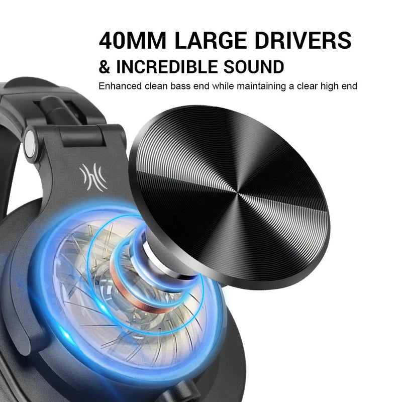 Oneodio-Gaming Headset com microfone, Studio DJ Headphones, Stereo Over Ear, fone de ouvido com fio, Hi-Res para PC, PS4, Xbox, One Gamer, A71