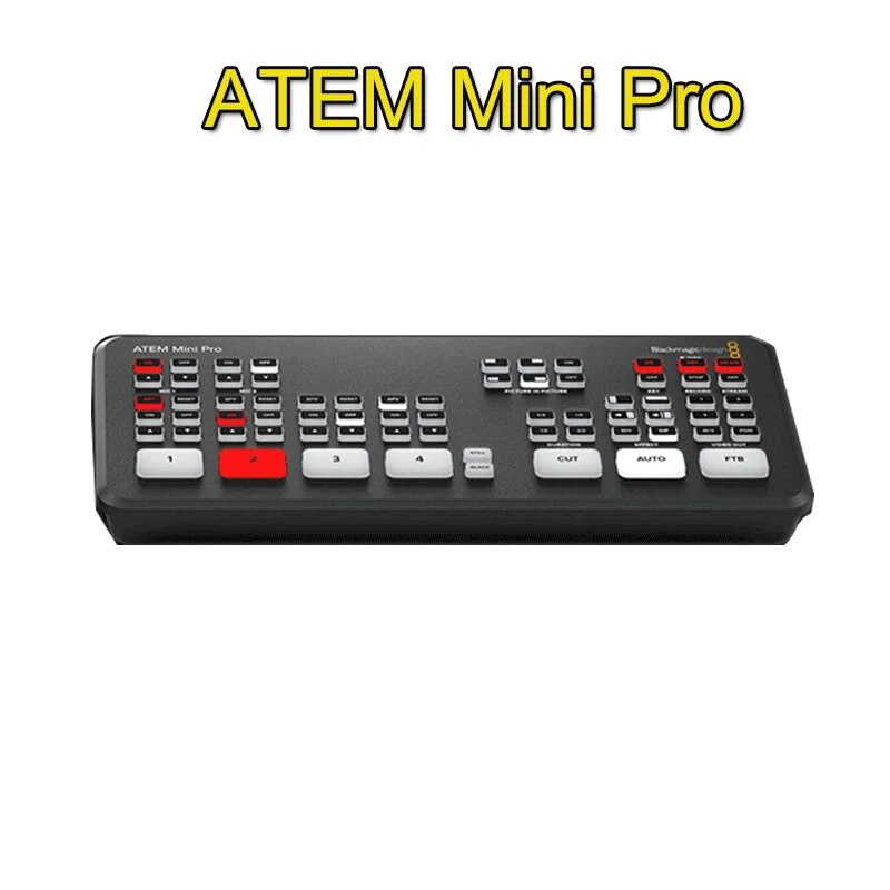 Original blackmagic design atem mini extremo atem mini pro atem mini live stream switcher multi-view e gravação de novos recursos
