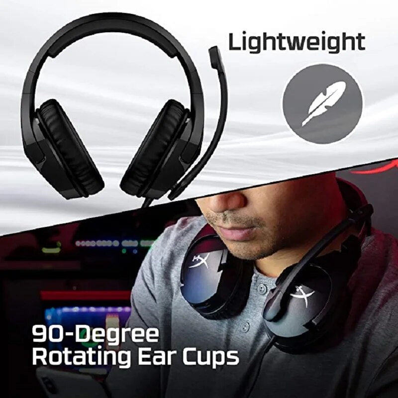 Original hyperx nuvem stinger/nuvem stinger s gaming headset fones de ouvido com microfone para pc ps4 xbox fone de ouvido