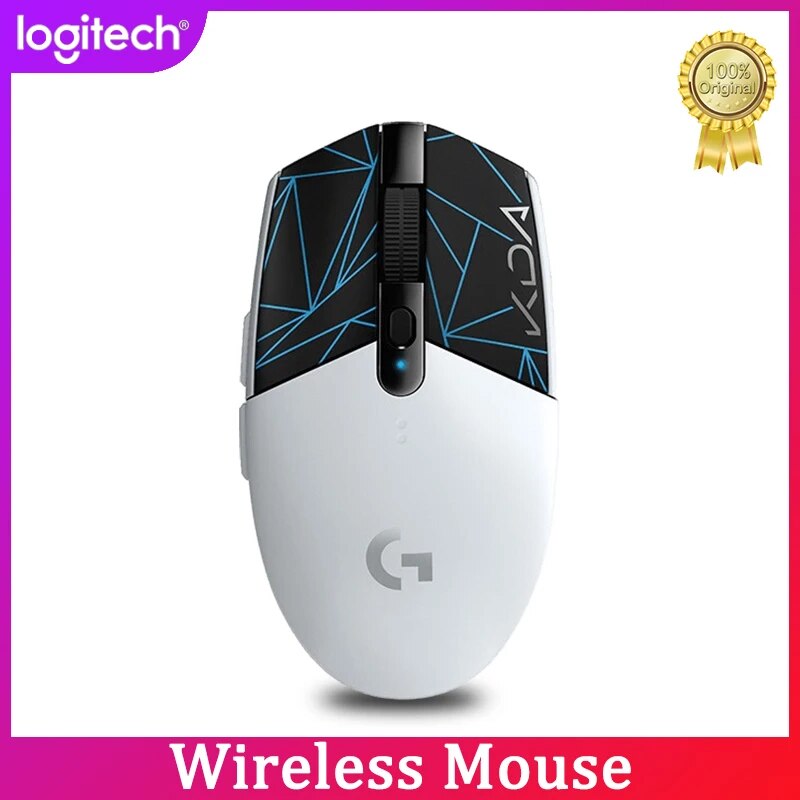 Original logitech g304 lightspeed kda sem fio gaming mouse hero 12k sensor 12,000 dpi 6 botões programáveis 250h bateria vida