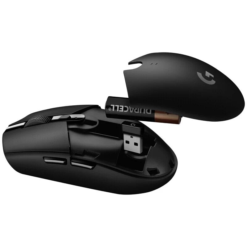 Original logitech g304 lightspeed kda sem fio gaming mouse hero 12k sensor 12,000 dpi 6 botões programáveis 250h bateria vida