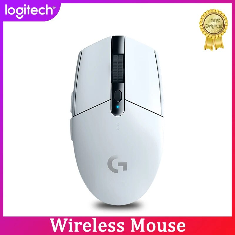 Original logitech g304 lightspeed kda sem fio gaming mouse hero 12k sensor 12,000 dpi 6 botões programáveis 250h bateria vida
