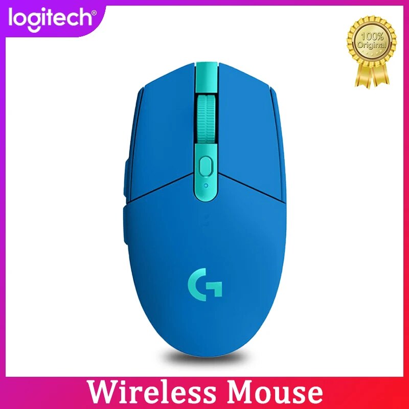 Original logitech g304 lightspeed kda sem fio gaming mouse hero 12k sensor 12,000 dpi 6 botões programáveis 250h bateria vida
