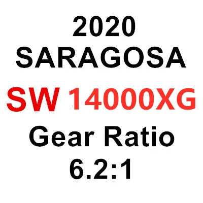 Original shimano saragosa sw molinete de pesca de água salgada 6000hg 8000hg 20000pg 25000