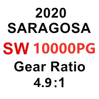 Original shimano saragosa sw molinete de pesca de água salgada 6000hg 8000hg 20000pg 25000