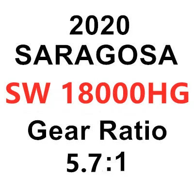 Original shimano saragosa sw molinete de pesca de água salgada 6000hg 8000hg 20000pg 25000