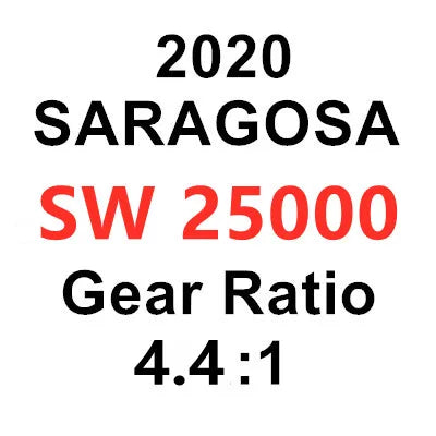 Original shimano saragosa sw molinete de pesca de água salgada 6000hg 8000hg 20000pg 25000