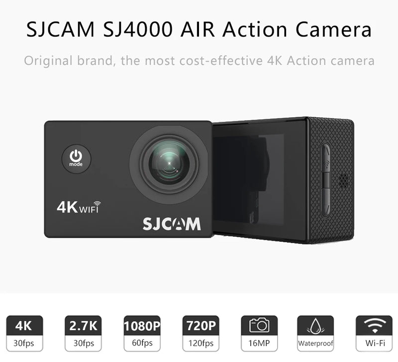 Original sjcam sj4000/sj4000air/sj4000 wifi 1080p 2.0 lcd completo hd câmeras de ação à prova ddv água esporte câmera dv câmera