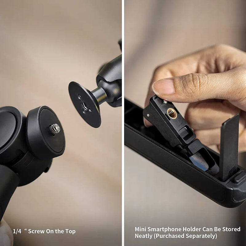 PGYTECH-MANTISPOD Mini Câmera Vlogging Tripé, Bluetooth 2.0, 6 Modos, Viagem Pequena, DSLR Flexível, Suporte de Bolso com Controle Remoto