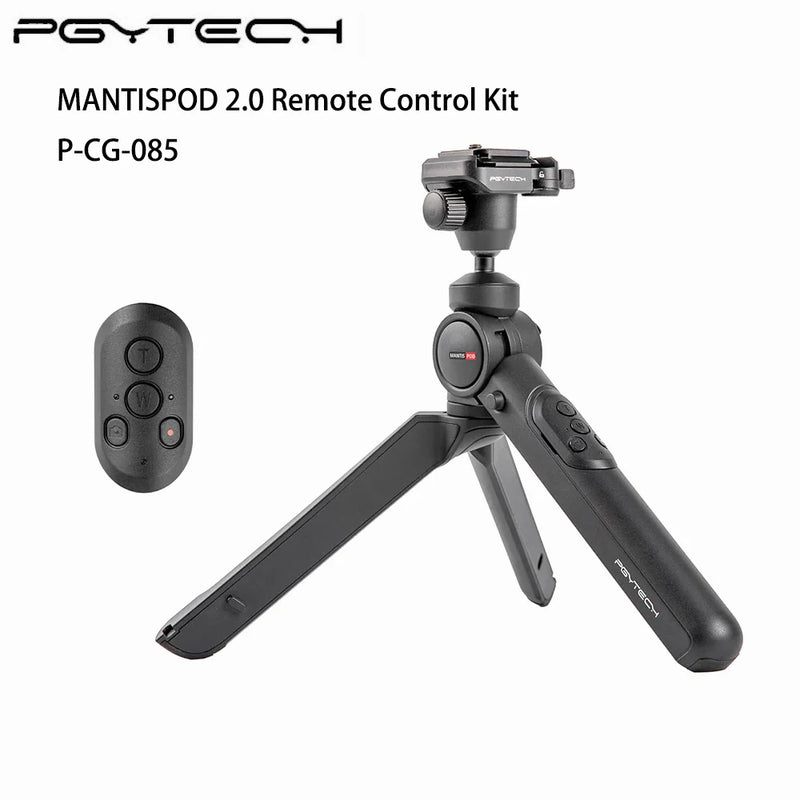 PGYTECH-MANTISPOD Mini Câmera Vlogging Tripé, Bluetooth 2.0, 6 Modos, Viagem Pequena, DSLR Flexível, Suporte de Bolso com Controle Remoto