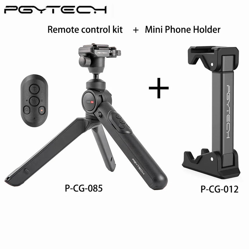 PGYTECH-MANTISPOD Mini Câmera Vlogging Tripé, Bluetooth 2.0, 6 Modos, Viagem Pequena, DSLR Flexível, Suporte de Bolso com Controle Remoto
