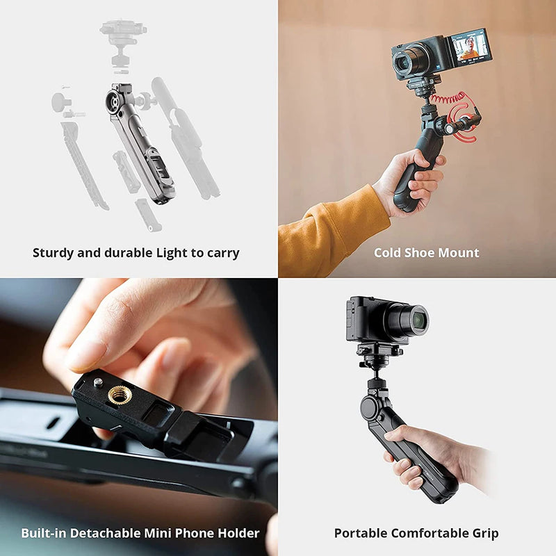PGYTECH-MANTISPOD PRO Mini Câmera e Suporte para Tripé para Celular, 7 Modos, Pequeno, Viagem, Flexível, Vlogging, Desktop, Selfie