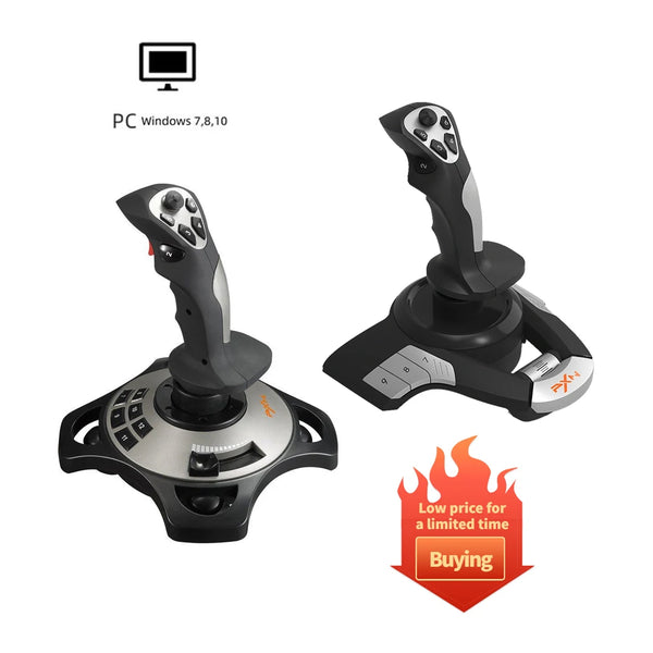 PXN-2113 Joystick Flight Simulator Controlador Gamepad Pc Flight Simulator Cockpit Stick para PC/Desktop