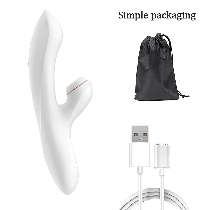 Penis Sucking Vibrators para G Spot e Clitóris Estimulação, Alemão, Vibração de Silicone, Mamilo Otário, UYO Rabbit Vibrator, 10 Speed