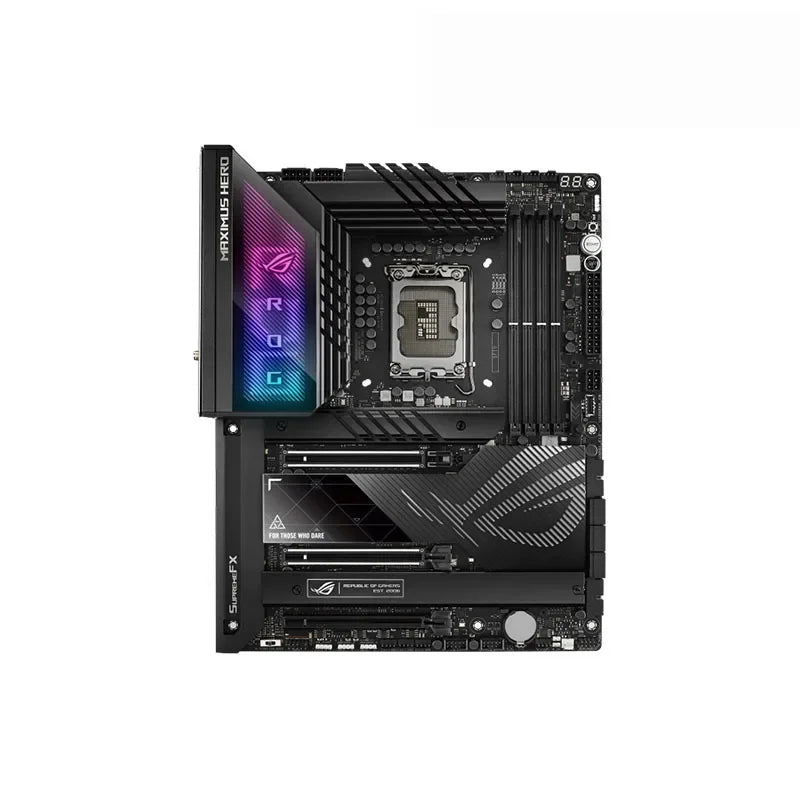 Placa-mãe Asus-Rog MAXIMUS Z790 HERO WiFi 6E DRR5, Intel Z790, PCIe 5.0, soquete 128G D5, suporte para CPU de 12ª e 12ª gerações, novo