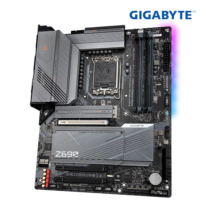 Placa-mãe gigabyte ga z690 jogos x ddr4 intel z690 ddr4 xmp 128g 5333 (o. c.) Pcie 5.0 m. 2 suporte 12 gen soquete lga 1700 novo Mainboard Z690 suporta CPUs i3 i5 i7 i9