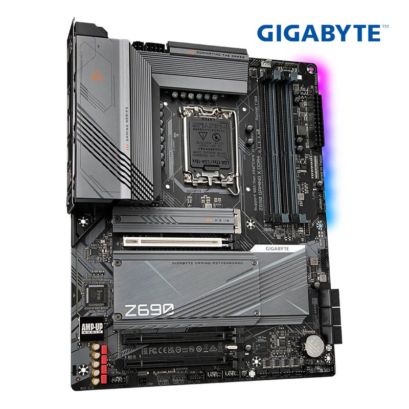 Placa-mãe gigabyte ga z690 jogos x ddr4 intel z690 ddr4 xmp 128g 5333 (o. c.) Pcie 5.0 m. 2 suporte 12 gen soquete lga 1700 novo Mainboard Z690 suporta CPUs i3 i5 i7 i9