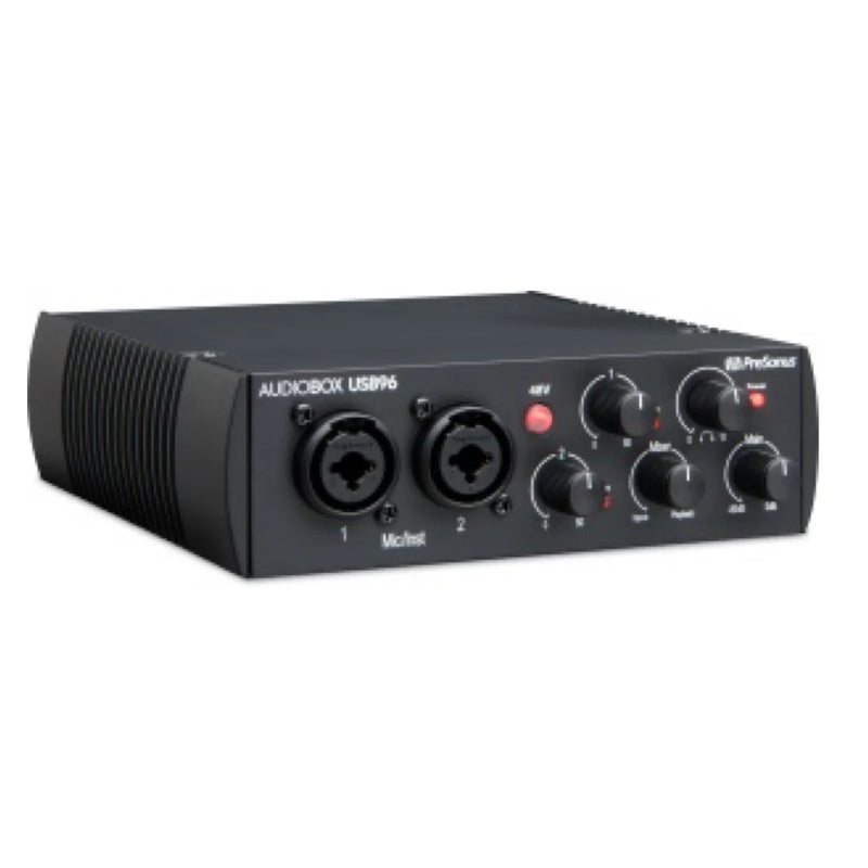 Presonus audiobox usb 96 pequena interface de áudio/midi para cantor/compositores, podcasters e guitarra ou guitarra-baixo colaborações