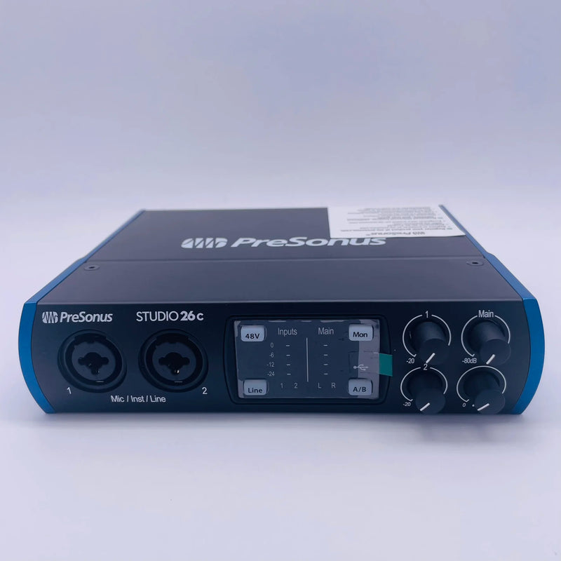 Presonus studio 26c portátil USB-C™Interface de áudio compatível para gravação e mistura de ultra-alta definição