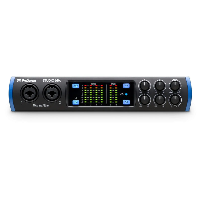 Presonus studio 68c profissional placa de som externo com função de medição e monitoramento para o estúdio de gravação de dobragem ao vivo