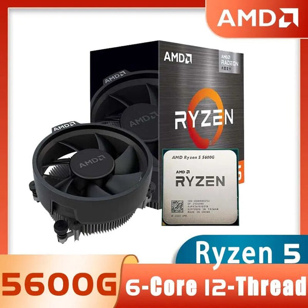 Processador AMD Ryzen 5 5600G R5 5600G 3.9GHz com seis núcleos e doze thread 65W CPU L3 = 16M 100-000000252 Soquete AM4 Novo E Tem Ventilador