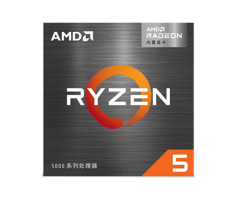 Processador AMD Ryzen 5 CPU Desktop Gamer, R5 5600GT Box, R5 5600GT, 3,6 GHz, 6 núcleos, 12 thread, soquete 65W, AM4, Novo