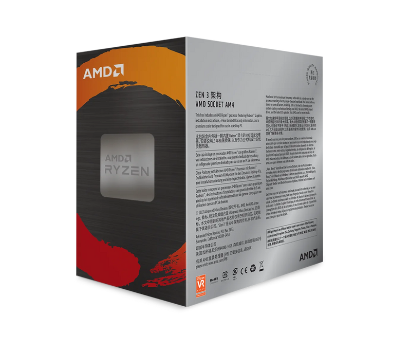 Processador AMD Ryzen 5 CPU para desktop gamer, R5 5500GT, Caixa, 3,6 GHz, 6 núcleos, 12 thread, Soquete 65W, AM4, Novo