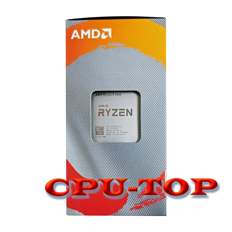 Processador Amd-Ryzen 5 4500 r5, 6 núcleos, 12 fios, cpu, cpu, 7nm, l3 = 8m, 100-000000644, soquete am4, selado, incluindo ventilador