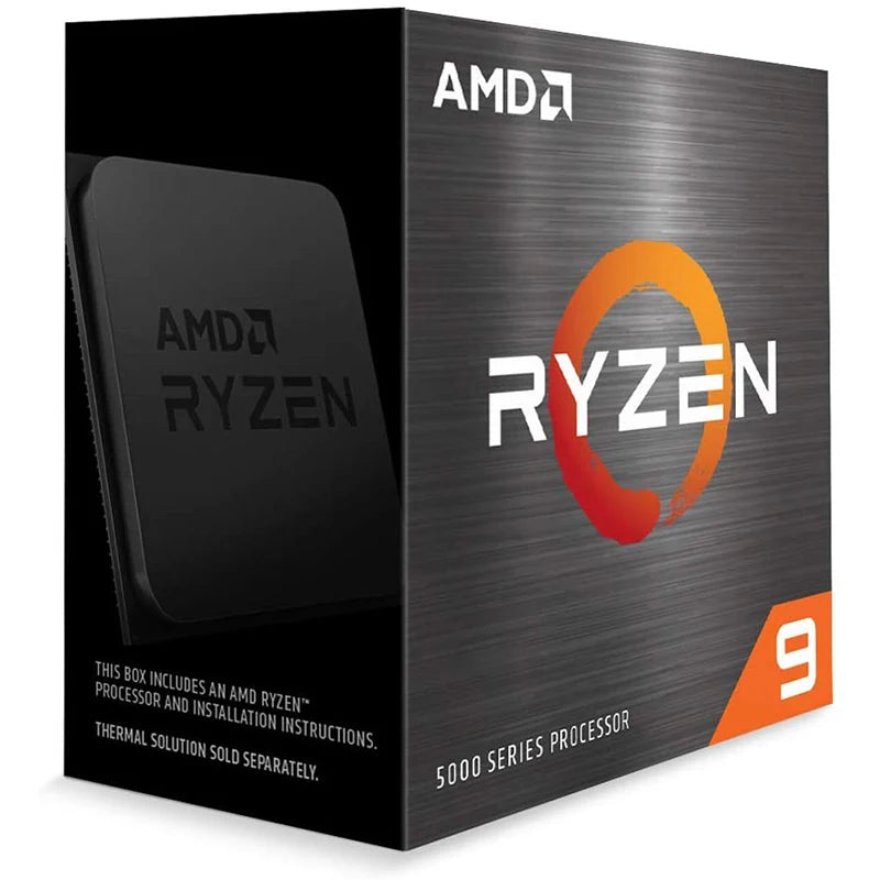 Processador CPU AMD Ryzen 9, 5950X, R9, 5950X, 3,4 GHz, 16 núcleos, 32 thread, 7NM, L3 = 72M, 100-000000059, soquete AM4, origem Box sem ventilador, Novo