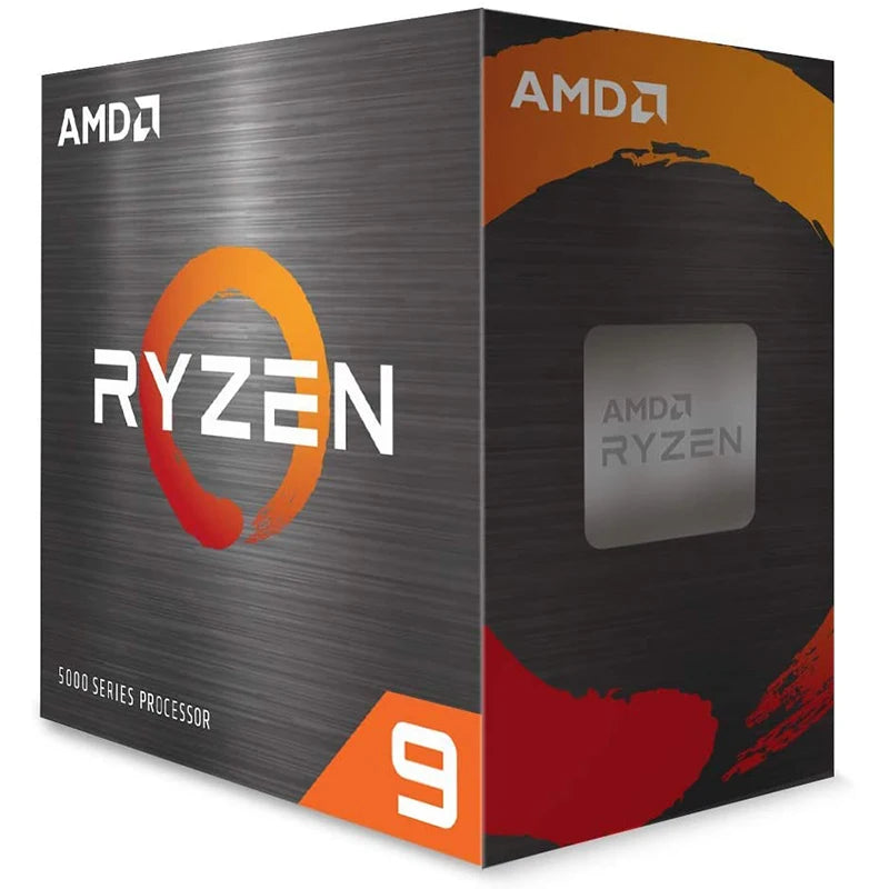 Processador CPU AMD Ryzen 9, 5950X, R9, 5950X, 3,4 GHz, 16 núcleos, 32 thread, 7NM, L3 = 72M, 100-000000059, soquete AM4, origem Box sem ventilador, Novo
