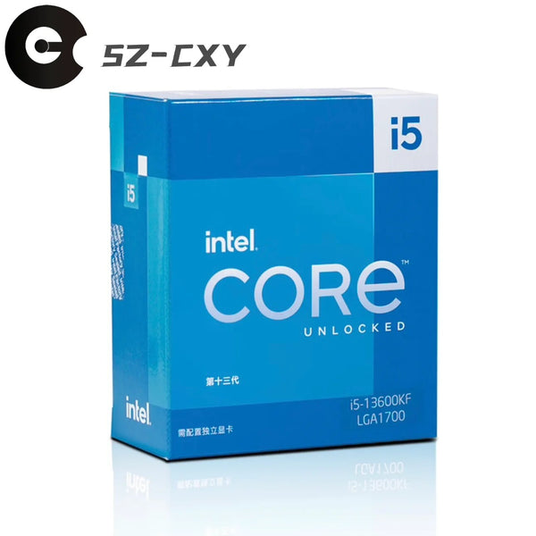 Processador CPU Intel-Core i5-13600KF i5 13600KF 3,5 GHz 14-Core 20-Thread, 10NM L3 = 24M 125W, LGA 1700, selado mas sem refrigerador, novo