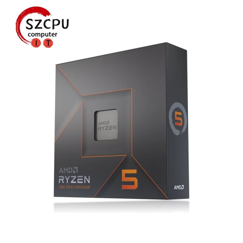 Processador do Amd-Ryzen 5 7600x, r5 7600x, 4.7 ghz, 6-core, 12-thread, cpu, soquete am5, novo, 100-000000593, 5nm, l3 = 32m, 100 000000593