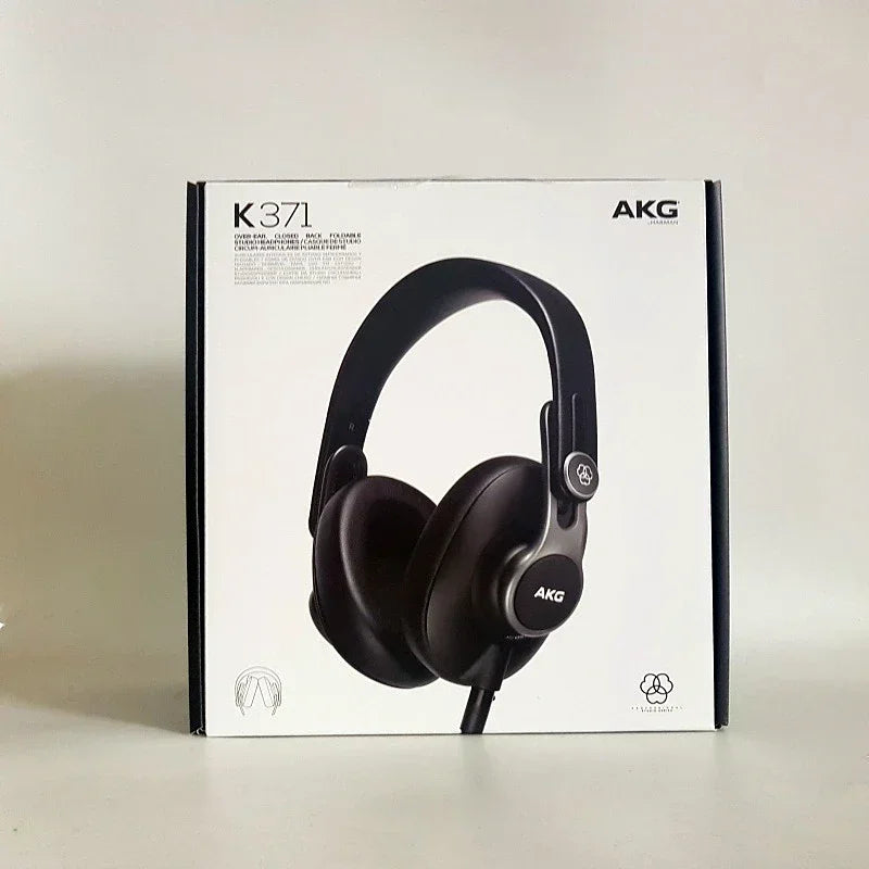 Profissional Hifi Headset, Microfone Estabilizador, Bluetooth, Com Fio, Dupla Conexão, Microfone, Monitoramento de Tensão, 100% Akg, K371BT