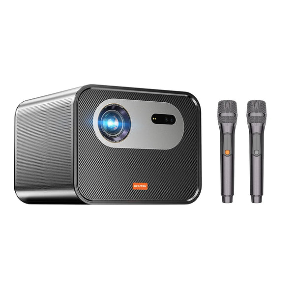 Projetor DLP Inteligente para Uso Doméstico, R90 Rock, Portátil, Android 11, 2200 Lumens, 4K, Full HD, 3D, Assistir Filmes, Novo