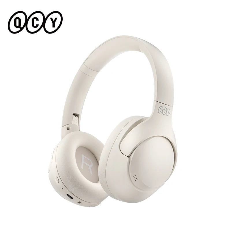 QCY-H3 ANC Auscultadores sem fios, Bluetooth 5.4, Hi-Res Audio, Over Ear Headset, híbrido Active Cancelamento de Ruído, Auscultadores, 60H, 43dB