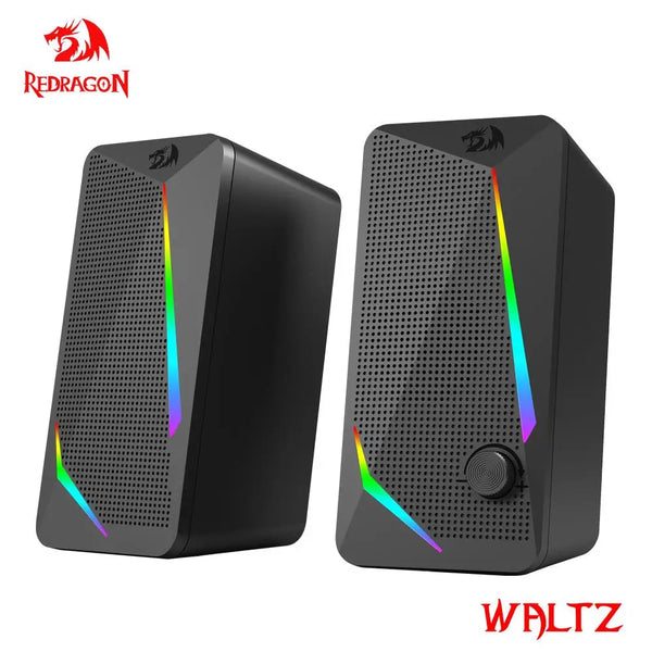 REDRAGON-Alto-falantes estéreo surround, alto-falantes para jogos, barra de som para computador, desktop, PC, alto-falantes, 3,5mm, Aux 2.0, valsa GS510