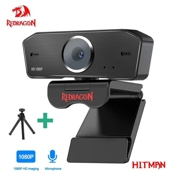 REDRAGON GW800 HITMAN USB HD Webcam Built-In Microfone Inteligente 1920X1080P 30fps Camera Web Cam para laptops de Desktop Jogo PC