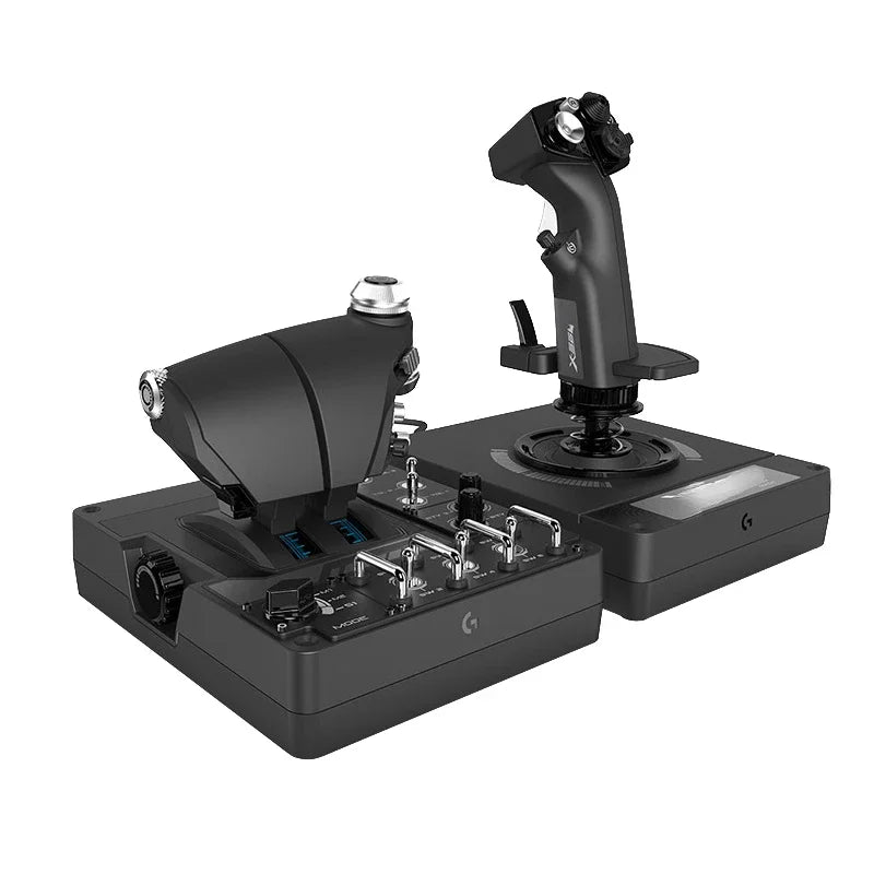 RGB Simulação Flight Game Joystick, controlador do acelerador, HOTAS X56
