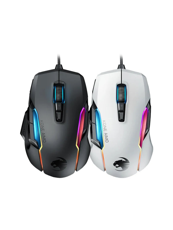 ROCCAT-KONE Aimo Master RGB Gaming Computer, Wired Big Hand Mouse, Programação Macro, 16000DPI
