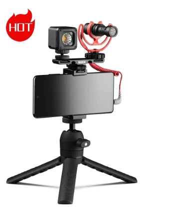 RODE-Filmmaking Kit para telefones celulares, som direcional, captador, reduzir o ruído de fundo