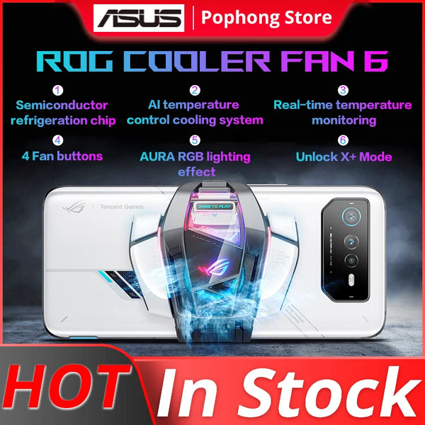 ROG 5-Aero ActiveCooler para Gaming Phone, Fan Holder, Acessórios de Expansão, Original