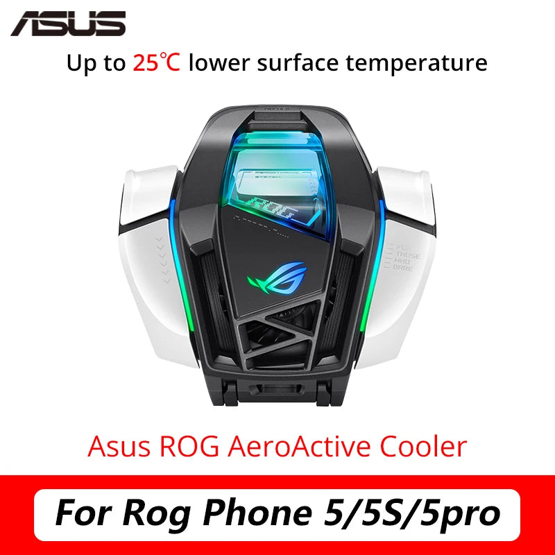 ROG 5-Aero ActiveCooler para Gaming Phone, Fan Holder, Acessórios de Expansão, Original