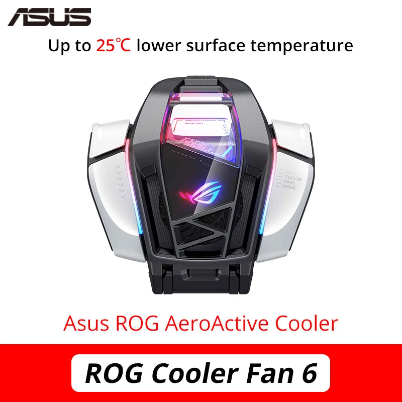 ROG 5-Aero ActiveCooler para Gaming Phone, Fan Holder, Acessórios de Expansão, Original