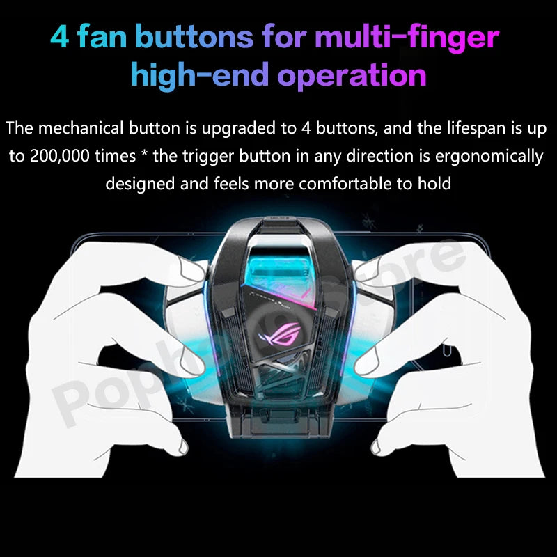 ROG 5-Aero ActiveCooler para Gaming Phone, Fan Holder, Acessórios de Expansão, Original