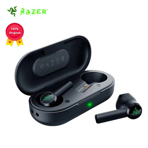 Razer Hammerhead-Verdadeiro Sem Fio Bluetooth Phone Headphones, ESports Mobile Games, TWS Sports Headphones, Música, Microfone, Original