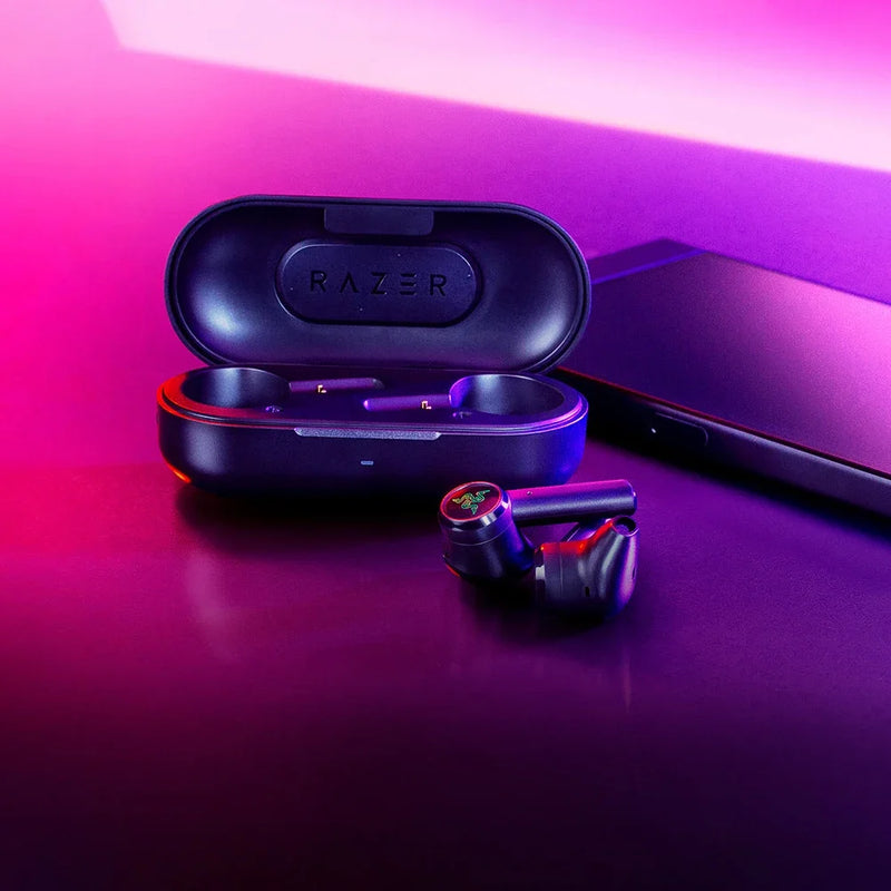 Razer Hammerhead-Verdadeiro Sem Fio Bluetooth Phone Headphones, ESports Mobile Games, TWS Sports Headphones, Música, Microfone, Original
