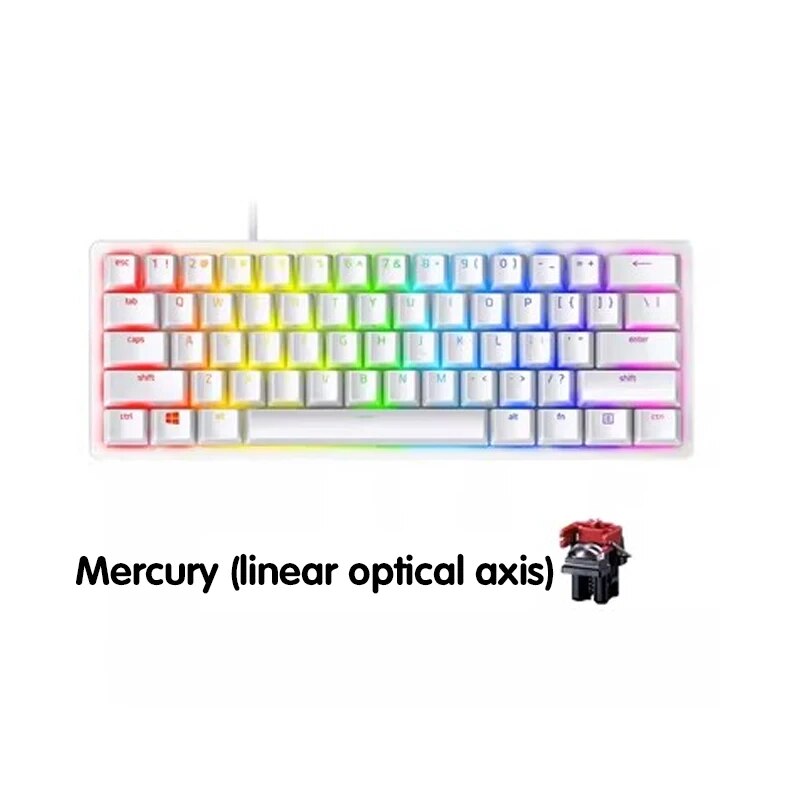 Razer Huntsman Mini Teclado/Interruptor Linear, 60% Teclado de videogame com interruptor óptico, PBT Double Click