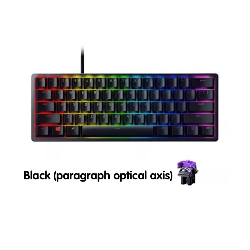 Razer Huntsman Mini Teclado/Interruptor Linear, 60% Teclado de videogame com interruptor óptico, PBT Double Click